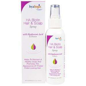 Hyalogic, HA Biotin Hair & Scalp Spray, 4 fl oz (118 ml) - Supply Center USA
