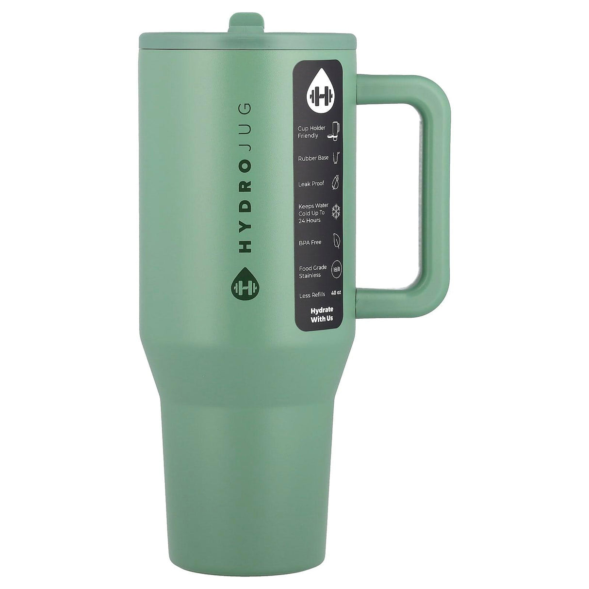 HydroJug, Traveler Tumbler, Sage, 40 oz - Supply Center USA