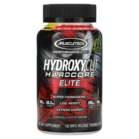 Hydroxycut, Hardcore, Elite, 100 Rapid-Release Thermo Caps - Supply Center USA