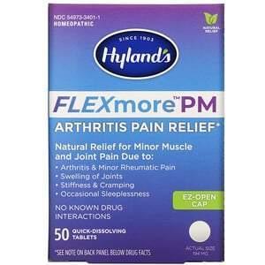 Hyland's, FLEXmore PM Arthritis Pain Relief, 50 Quick-Dissolving Tablets - Supply Center USA