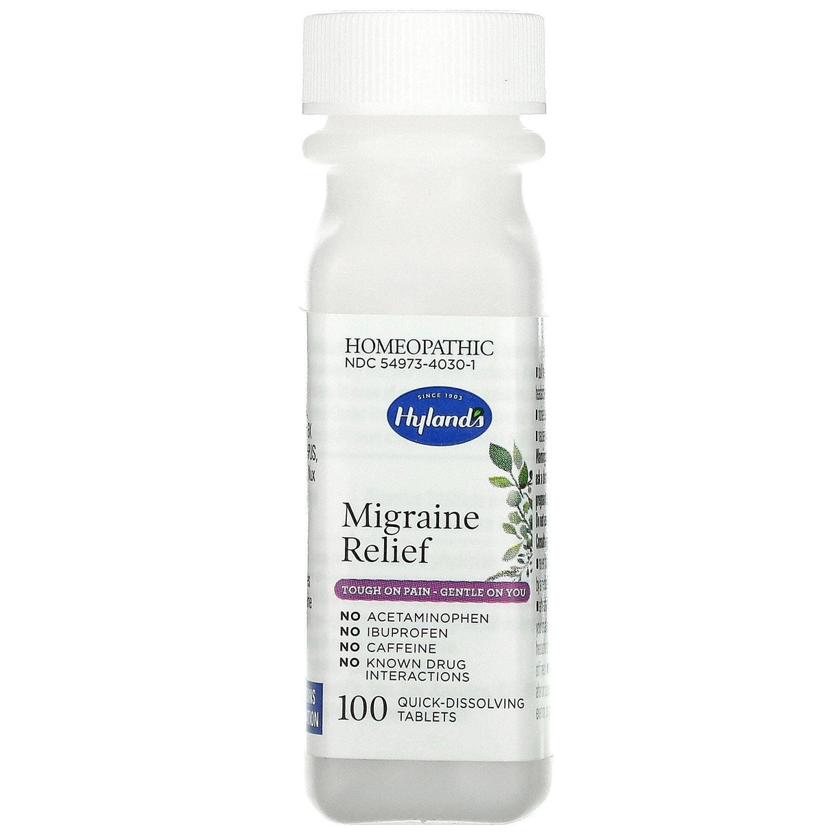 Hyland's, Migraine Relief, 100 Quick-Dissolving Tablets - Supply Center USA