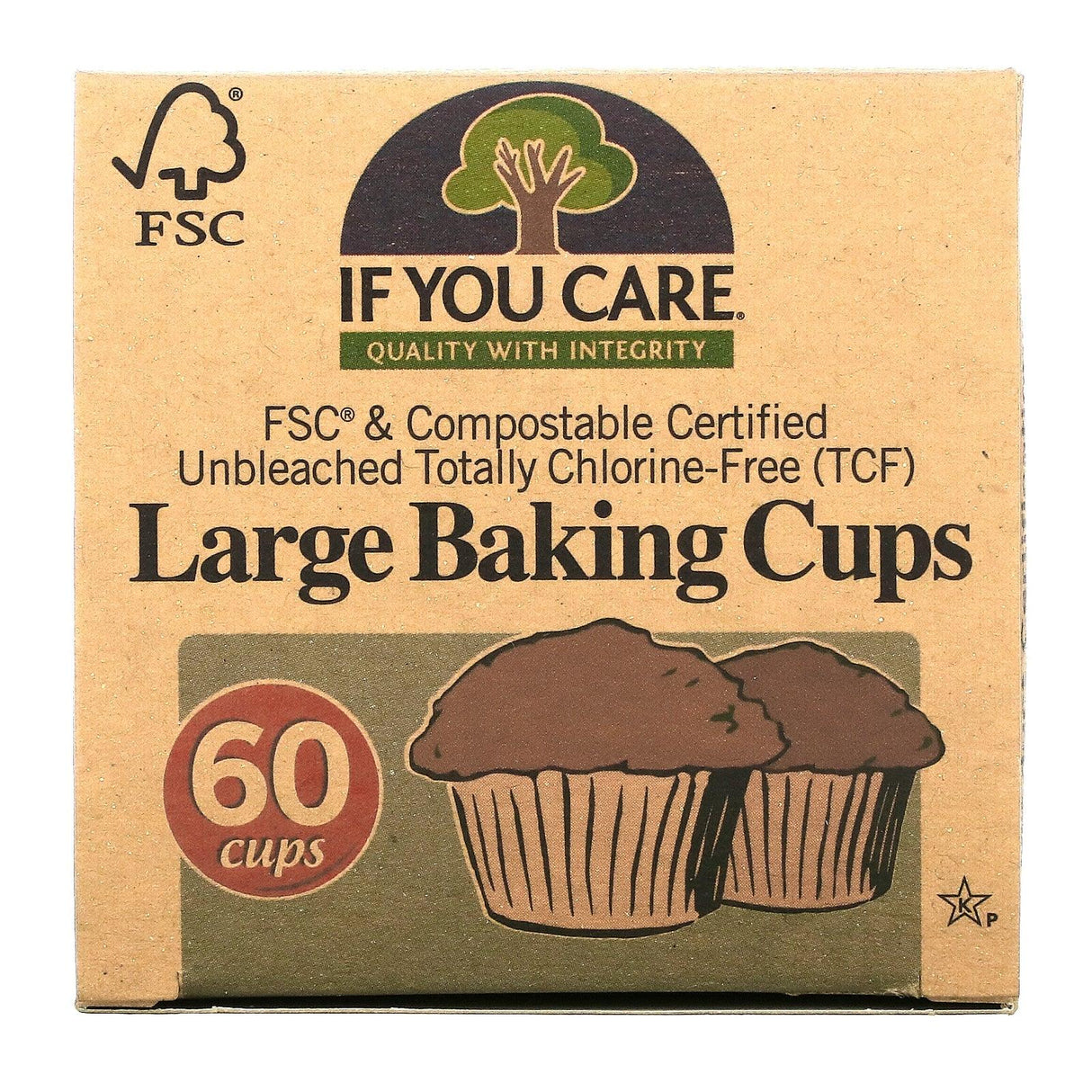 If You Care, Large Baking Cups, 60 Cups - Supply Center USA