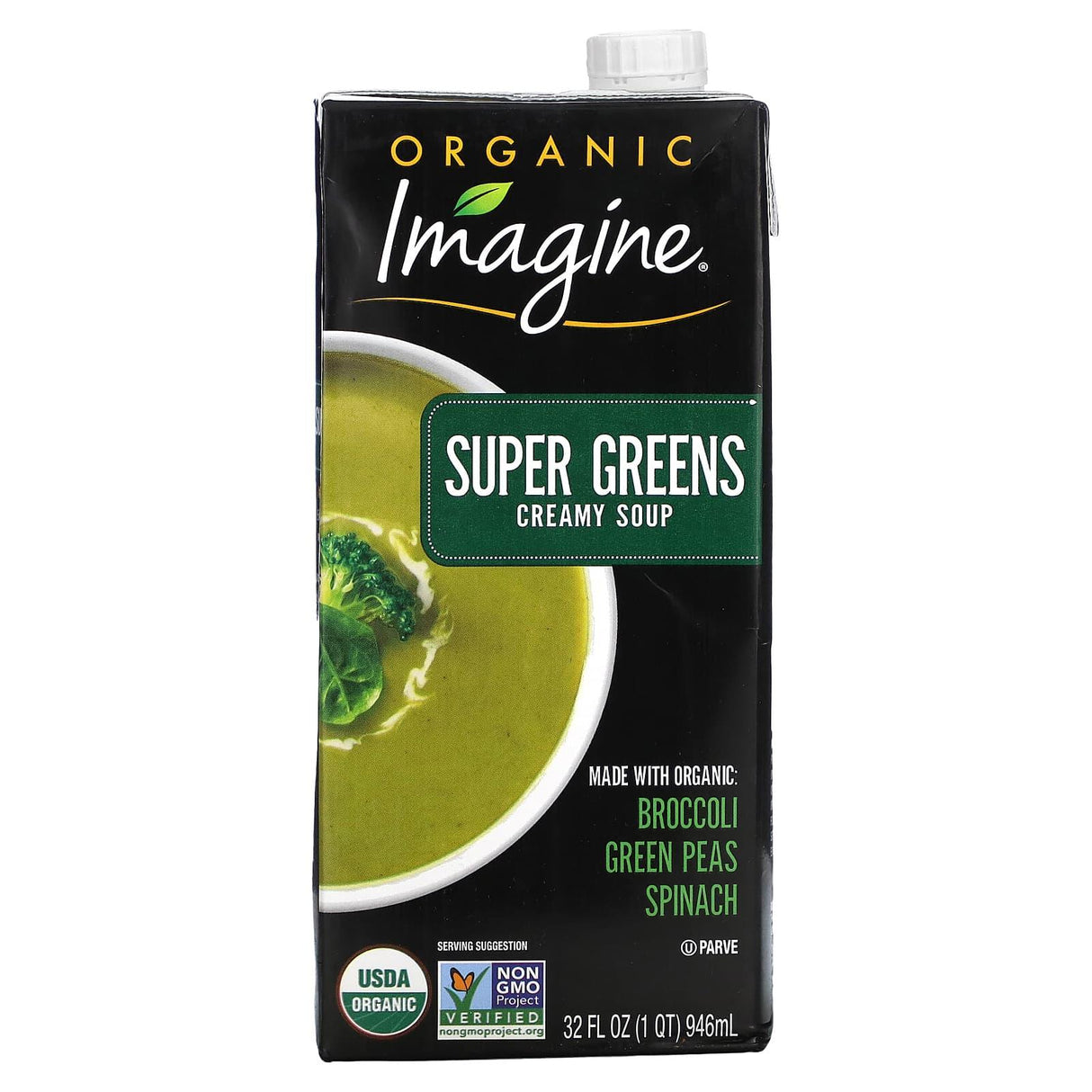 Imagine Soups, Organic Super Greens Creamy Soup, 32 fl oz (946 ml) - Supply Center USA