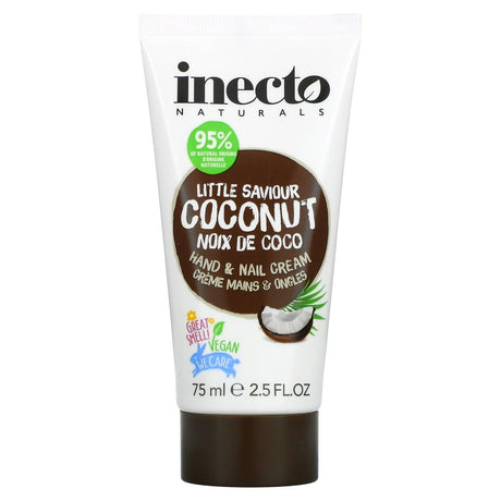 Inecto, Coconut Hand & Nail Cream, 2.5 fl oz (75 ml) - Supply Center USA