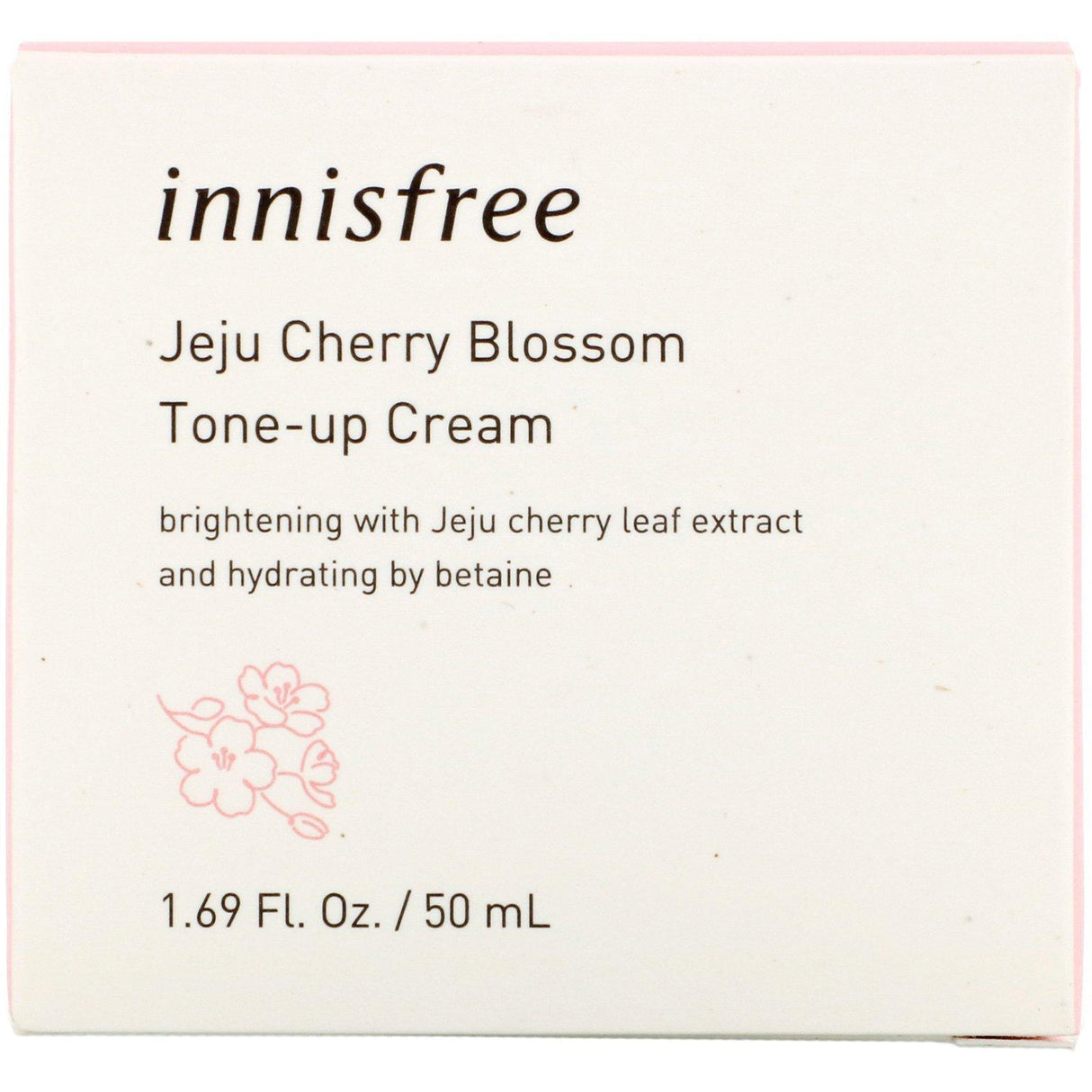 Innisfree, Jeju Cherry Blossom Tone-up Cream, 1.69 fl oz (50 ml) - Supply Center USA