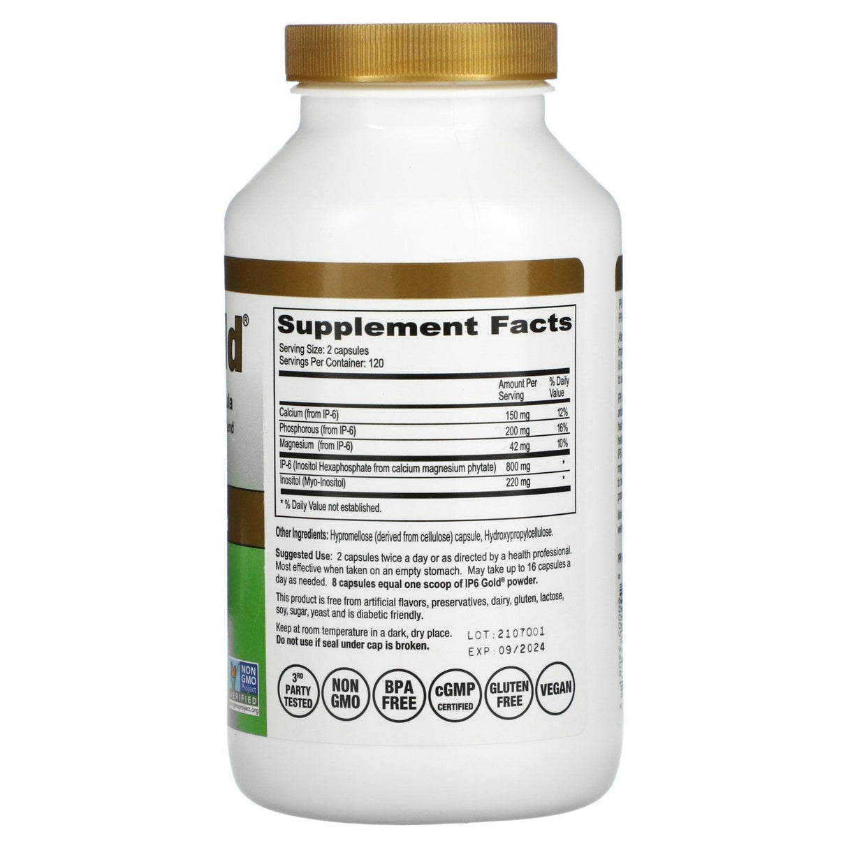 IP-6 International, IP6 Gold, Immune Support Formula, 240 Vegetarian Capsules - Supply Center USA