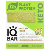 IQBAR, Plant Protein Bar, Matcha Chai, 12 Bars, 1.6 oz (45 g) Each - Supply Center USA