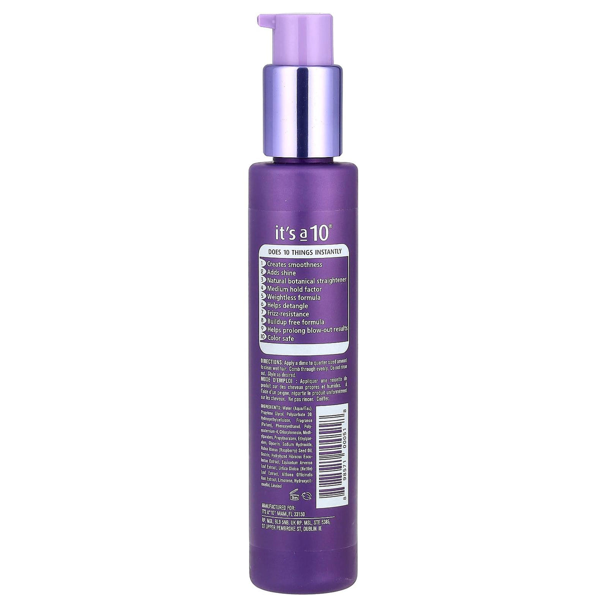 It's a 10, Silk Express, Miracle Silk Smoothing Balm®, 5 fl oz (148 ml) - Supply Center USA