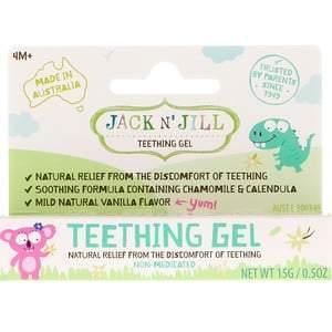 Jack n' Jill, Teething Gel, 4+ Months, Vanilla, 0.5 oz (15 g) - Supply Center USA