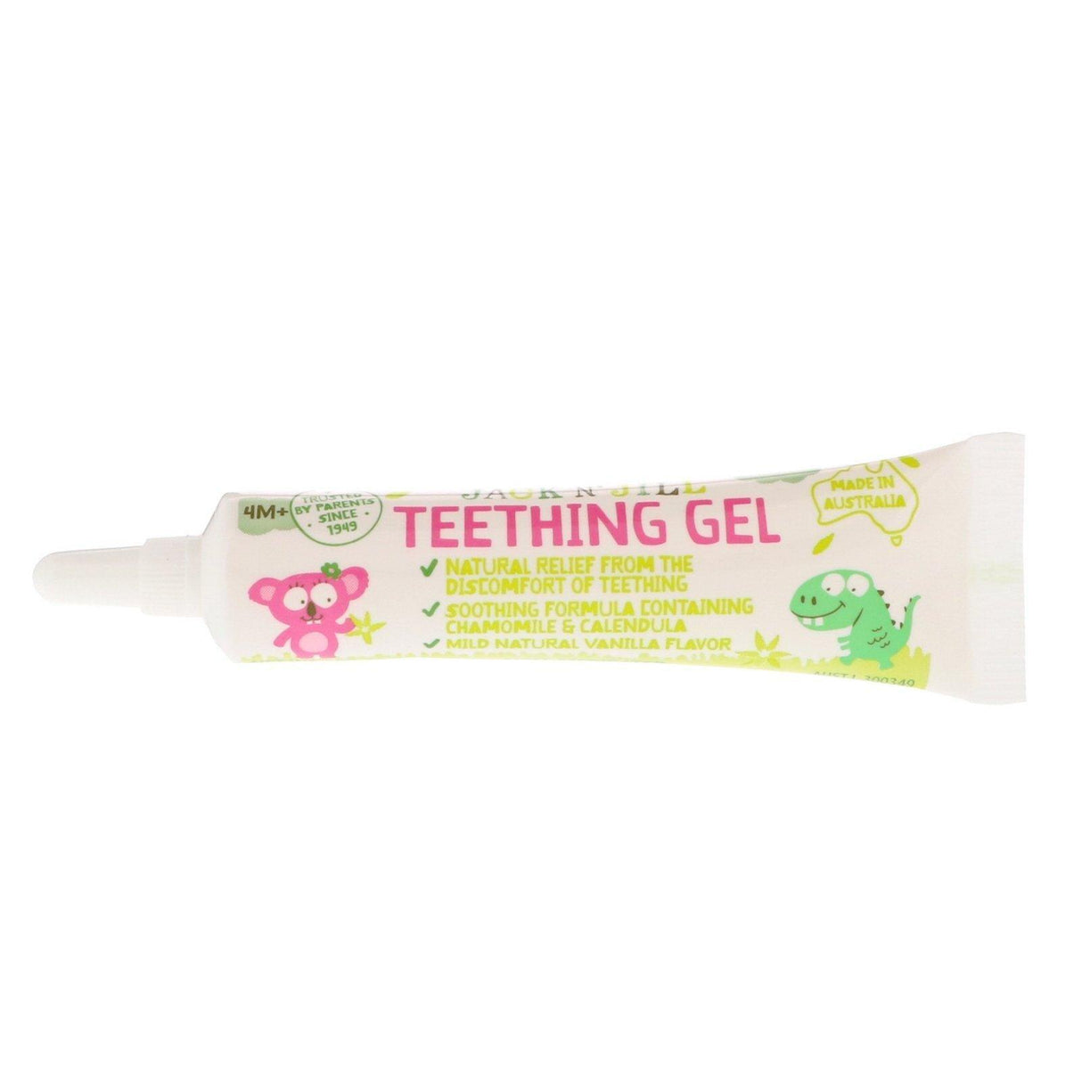 Jack n' Jill, Teething Gel, 4+ Months, Vanilla, 0.5 oz (15 g) - Supply Center USA