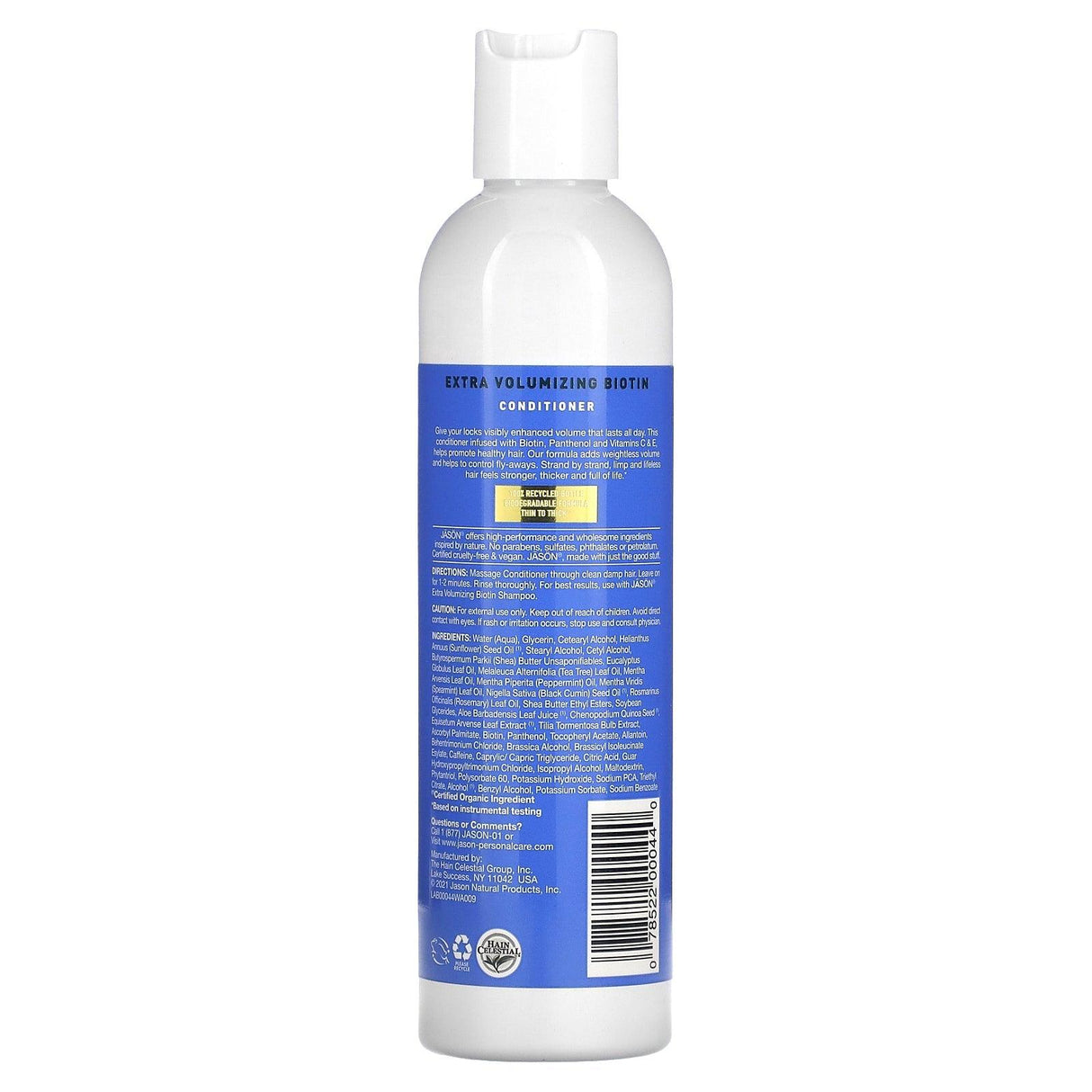 Jason Natural, Extra Volumizing Biotin Conditioner, 8 fl oz (237 g) - Supply Center USA