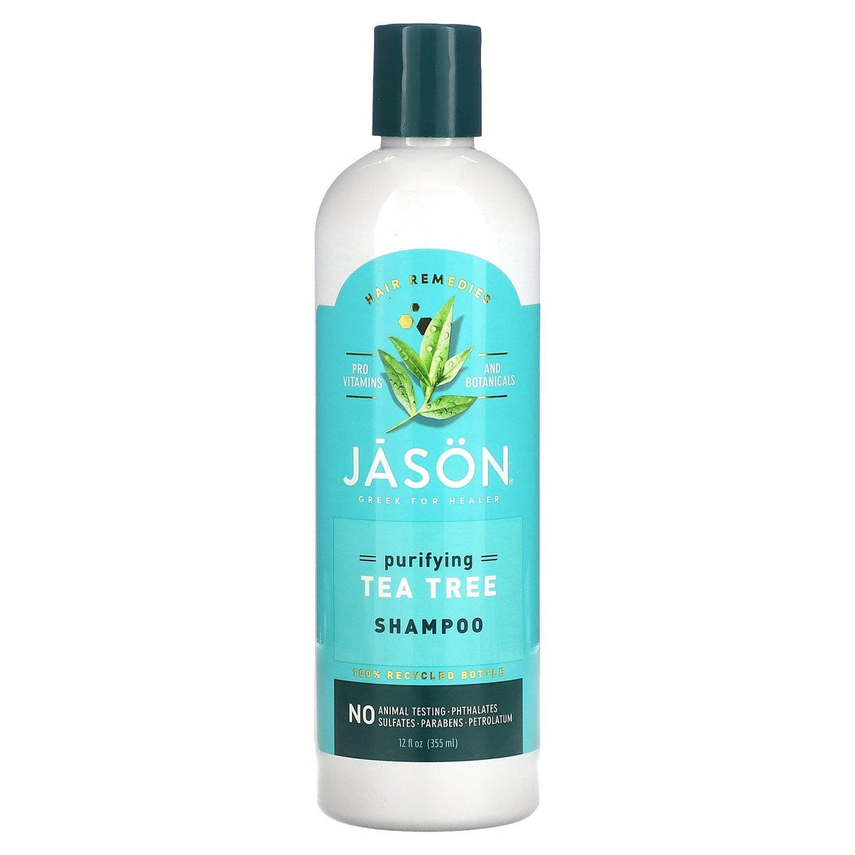 Jason Natural, Hair Remedies, Purifying Tea Tree Shampoo, 12 fl oz (355 ml) - Supply Center USA
