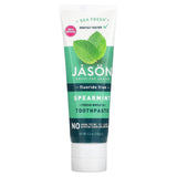 Jason Natural, Sea Fresh, Fresh Breath Toothpaste, Fluoride Free, Spearmint, 4.2 oz (119 g) - Supply Center USA