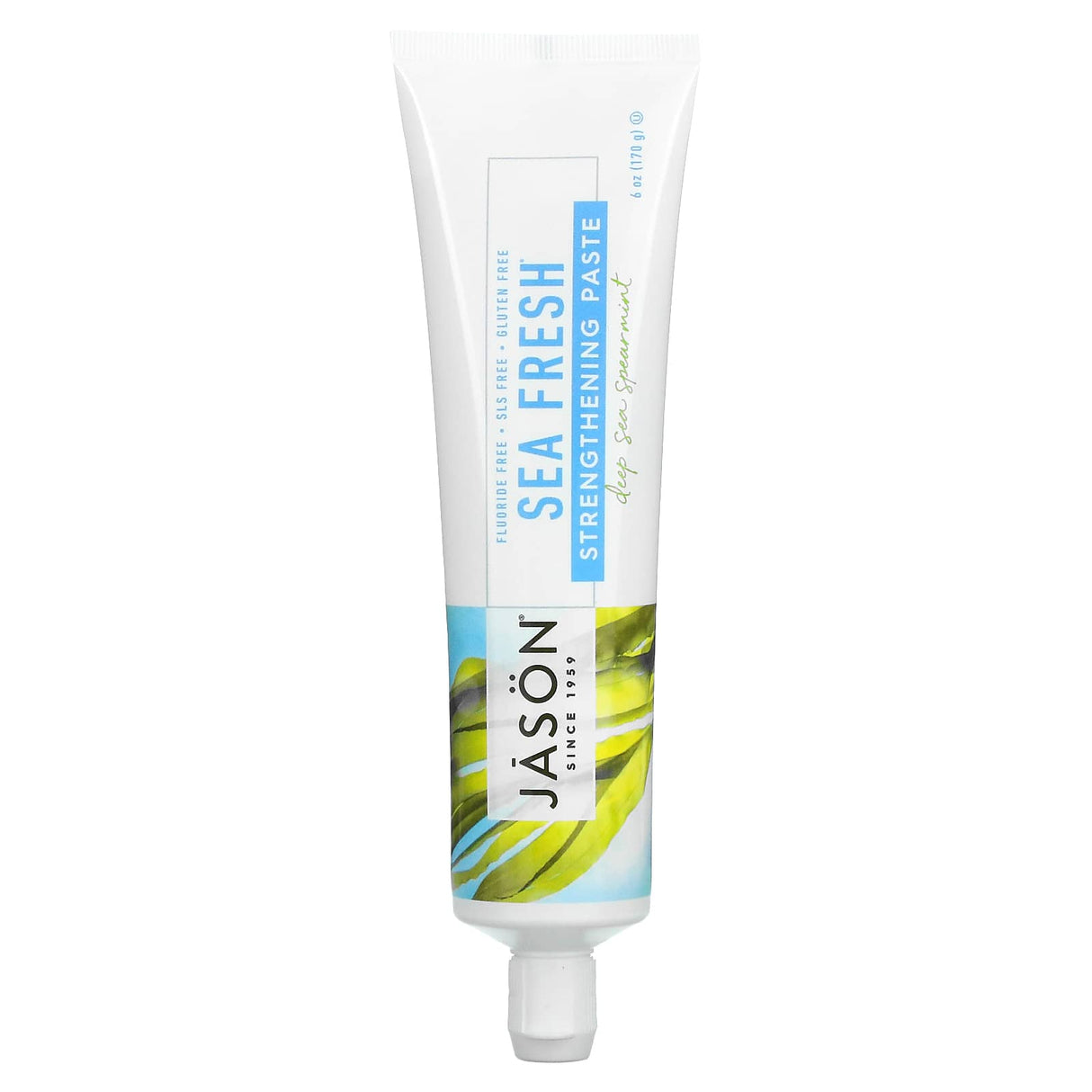 Jason Natural, Sea Fresh, Strengthening Paste, Deep Sea Spearmint, 6 oz (170 g) - Supply Center USA