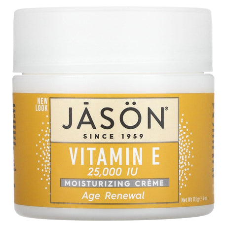 Jason Natural, Vitamin E Moisturizing Creme, Age Renewal , 25,000 IU, 4 oz (113 g) - Supply Center USA