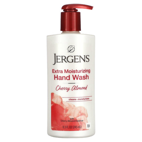 Jergens, Extra Moisturizing Hand Wash, Cherry Almond, 8.3 fl oz (245 ml) - Supply Center USA