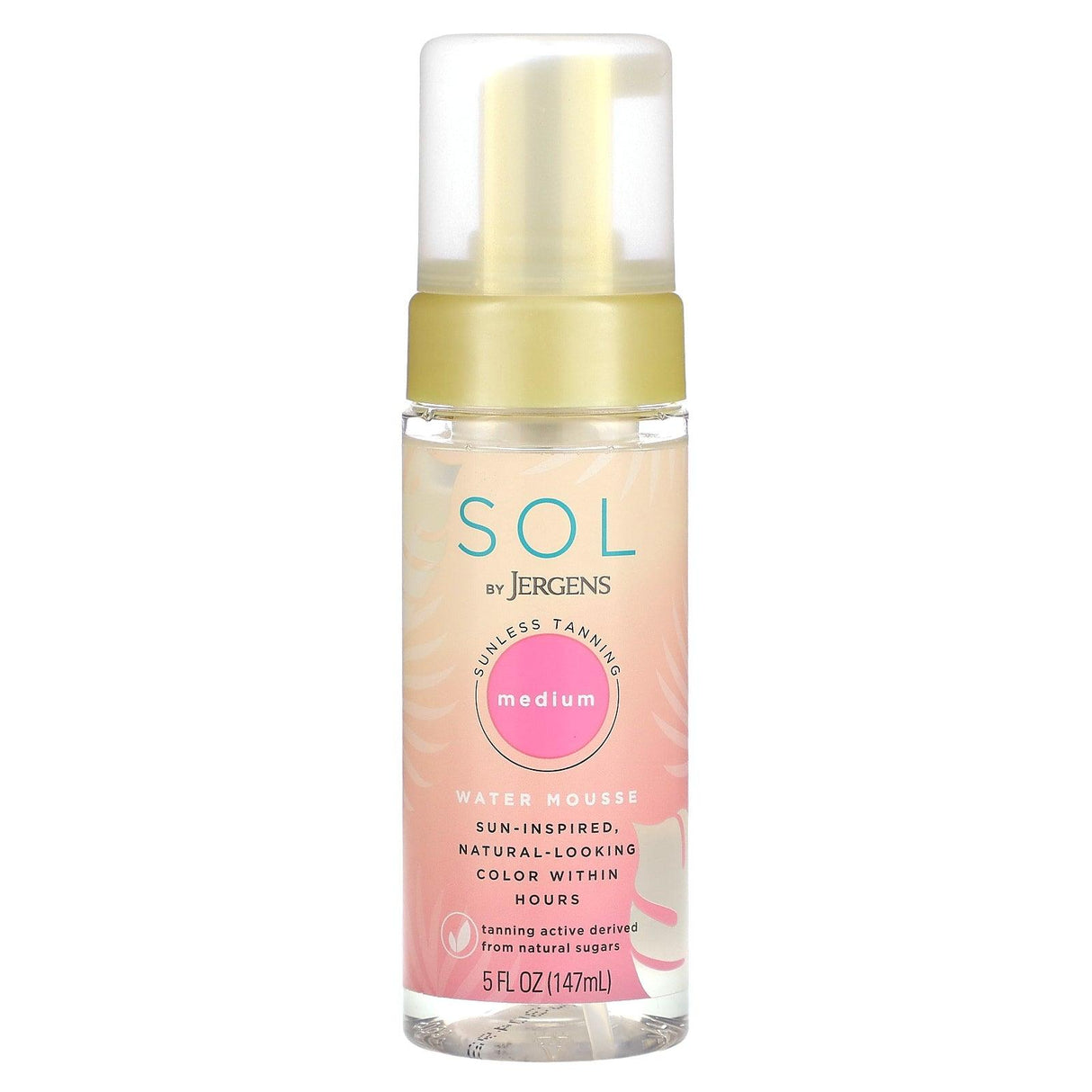 Jergens, Sol, Water Mousse Sunless Tanning, Deep, 5 fl oz (147 ml) - Supply Center USA
