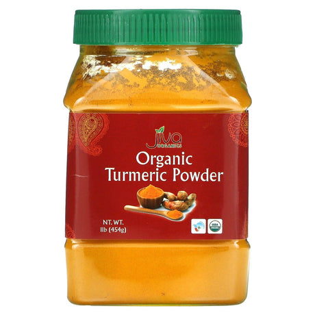 Jiva Organics, Organic Turmeric Powder, 1 lb (454 g) - Supply Center USA