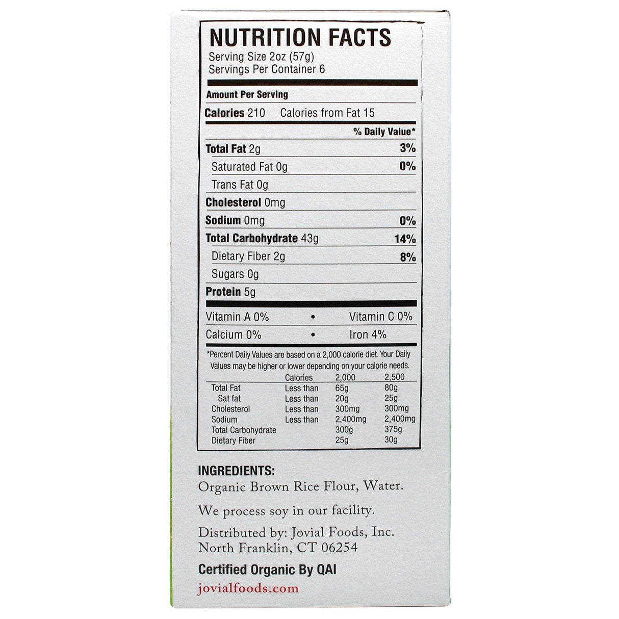 Jovial, Organic Brown Rice Pasta, Farfalle, 12 oz (340 g) - Supply Center USA