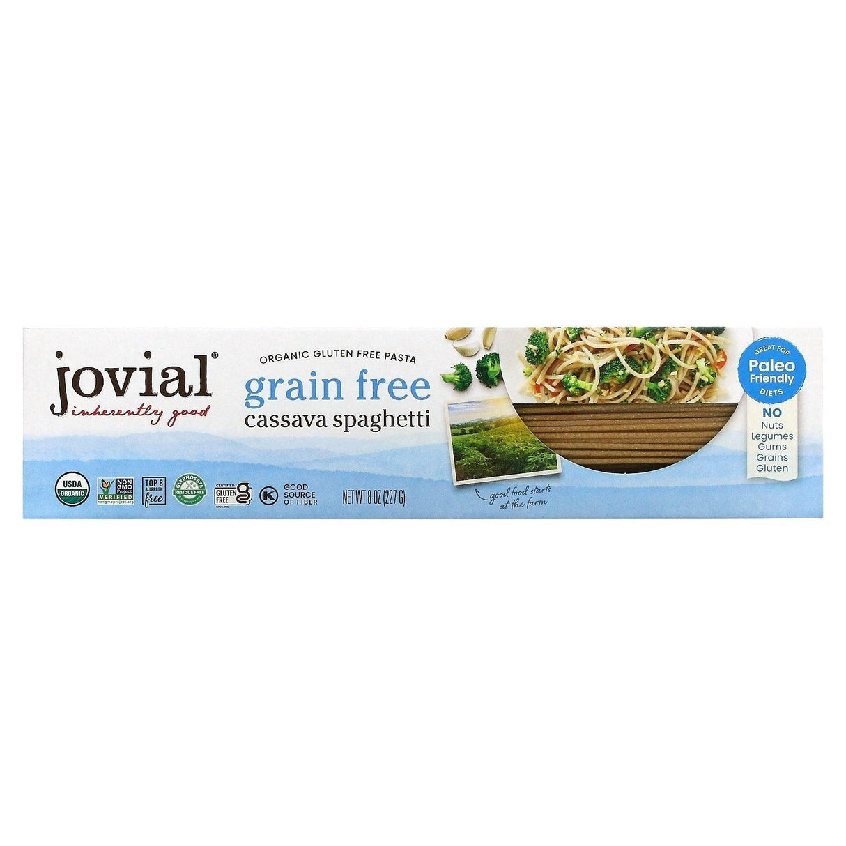 Jovial, Organic Grain Free Pasta, Cassava Spaghetti, 8 oz (227 g) - Supply Center USA