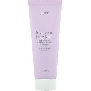 Julep, Love Your Bare Face, Replenishing Creme-to-Foam Cleanser, 4 fl oz (118 ml) - Supply Center USA