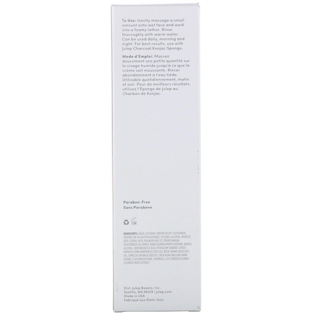 Julep, Love Your Bare Face, Replenishing Creme-to-Foam Cleanser, 4 fl oz (118 ml) - Supply Center USA