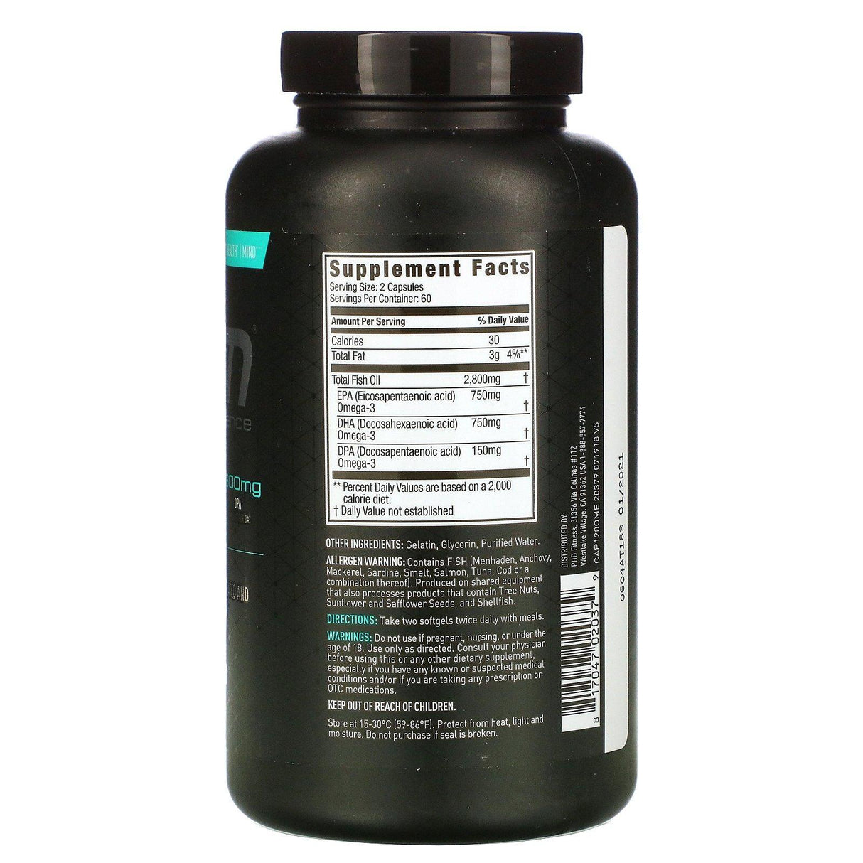 JYM Supplement Science, Omega-3, 120 Softgels - Supply Center USA