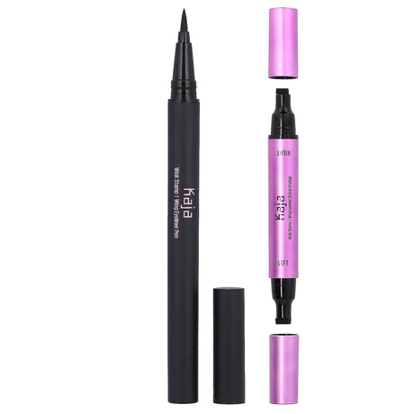 Kaja, Wink Stamp, Wing Eyeliner Pen & Stamp Original, Ink Black , 2 Count - Supply Center USA