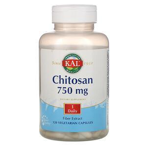 KAL, Chitosan, 750 mg, 120 Vegetarian Capsules - Supply Center USA