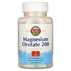 KAL, Magnesium Orotate 200, 200 mg, 120 Vegcaps - Supply Center USA