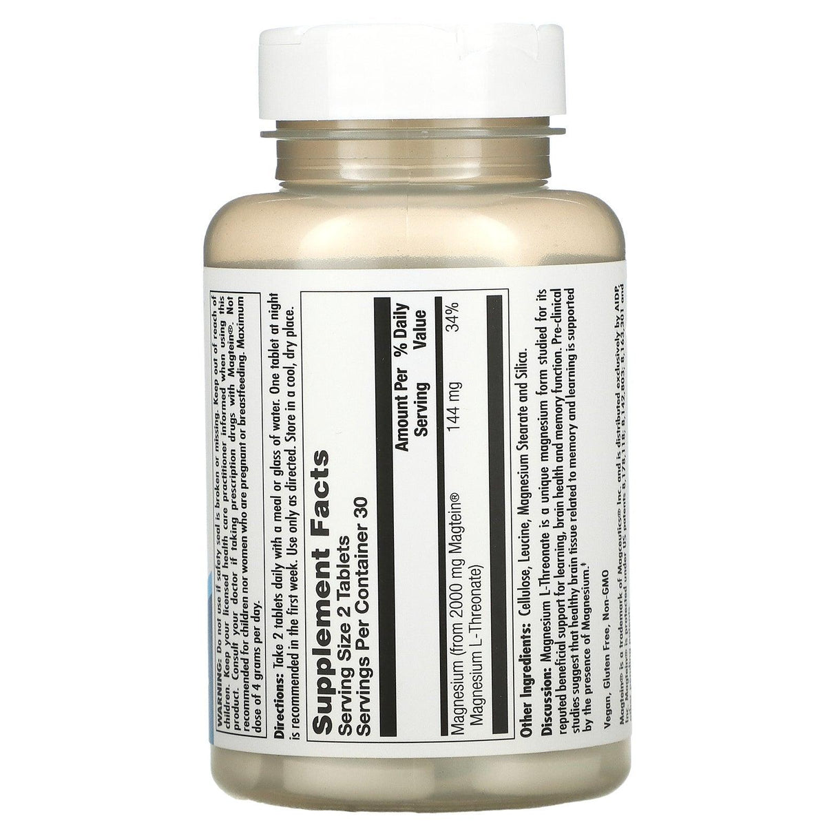 KAL, Think Magnesium L-Threonate, 60 Tablets - Supply Center USA