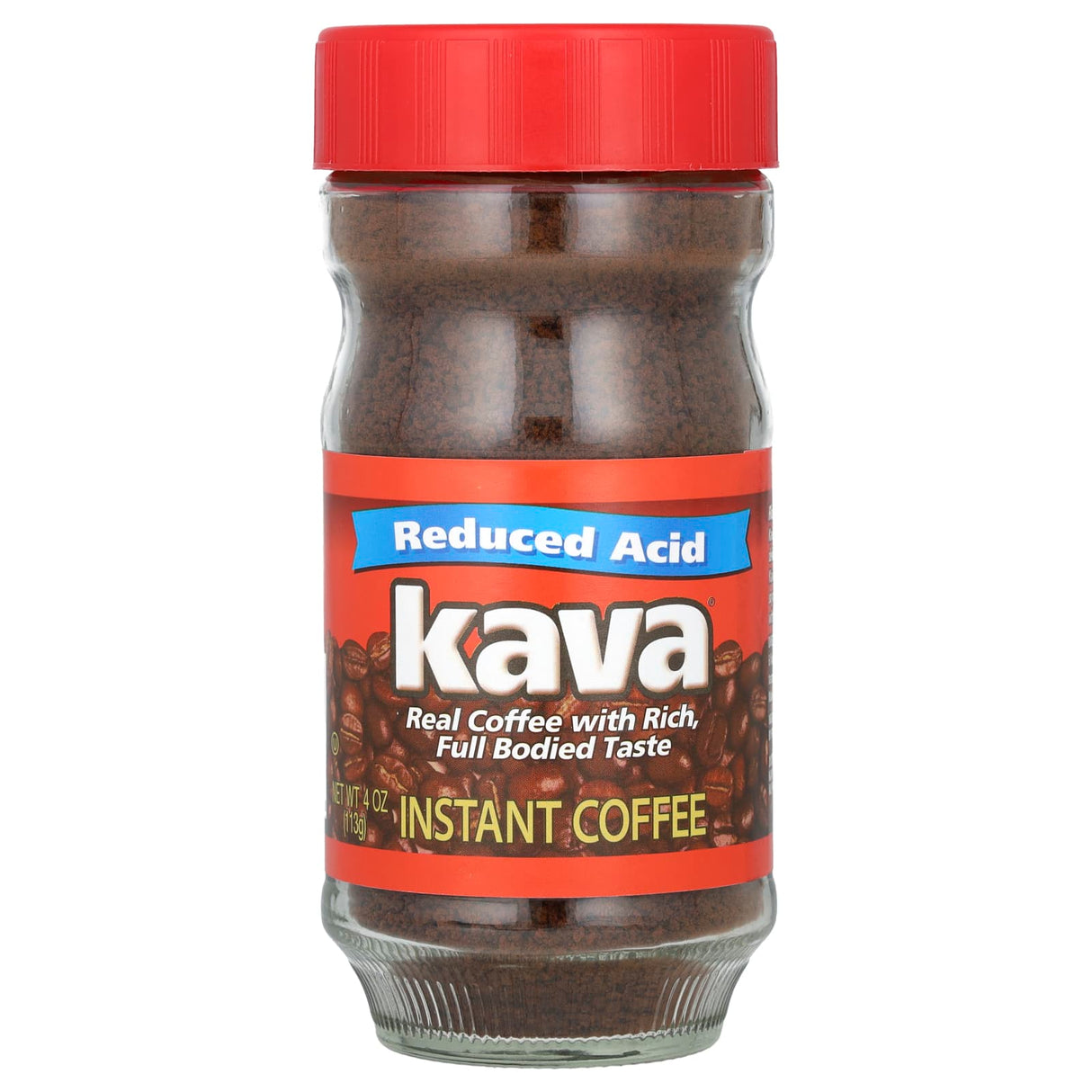 Kava Coffee, Instant Coffee, Reduced Acid, 4 oz (113 g) - Supply Center USA
