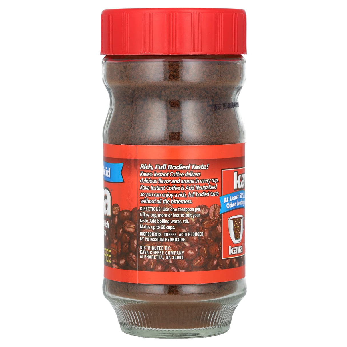 Kava Coffee, Instant Coffee, Reduced Acid, 4 oz (113 g) - Supply Center USA