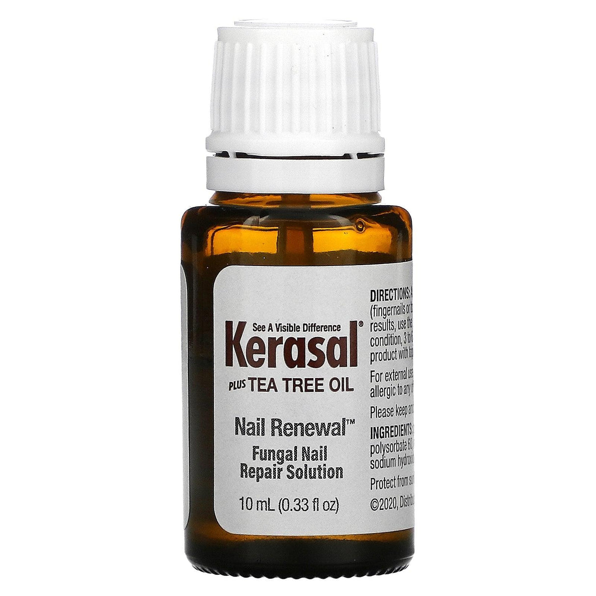Kerasal, Nail Renewal Plus Tea Tree Oil, 0.33 fl oz (10 ml) - Supply Center USA