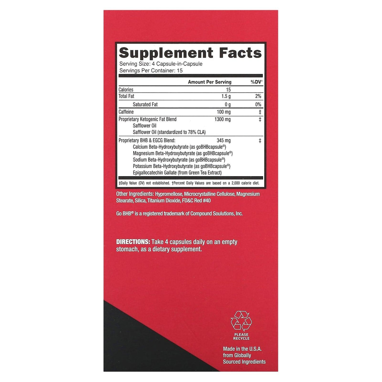 Keto Science, Keto Burn, Dual-Action Fat Burner, 60 Capsules - Supply Center USA