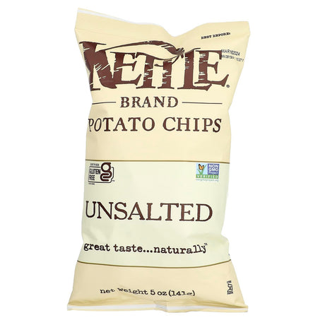 Kettle Foods, Potato Chips, Unsalted, 5 oz (141 g) - Supply Center USA