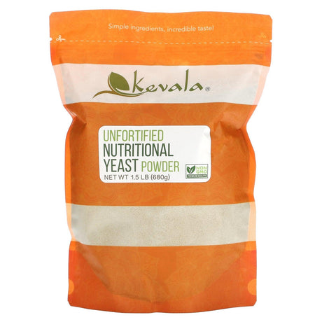 Kevala, Unfortified Nutritional Yeast Powder, 1.5 lb (680 g) - Supply Center USA