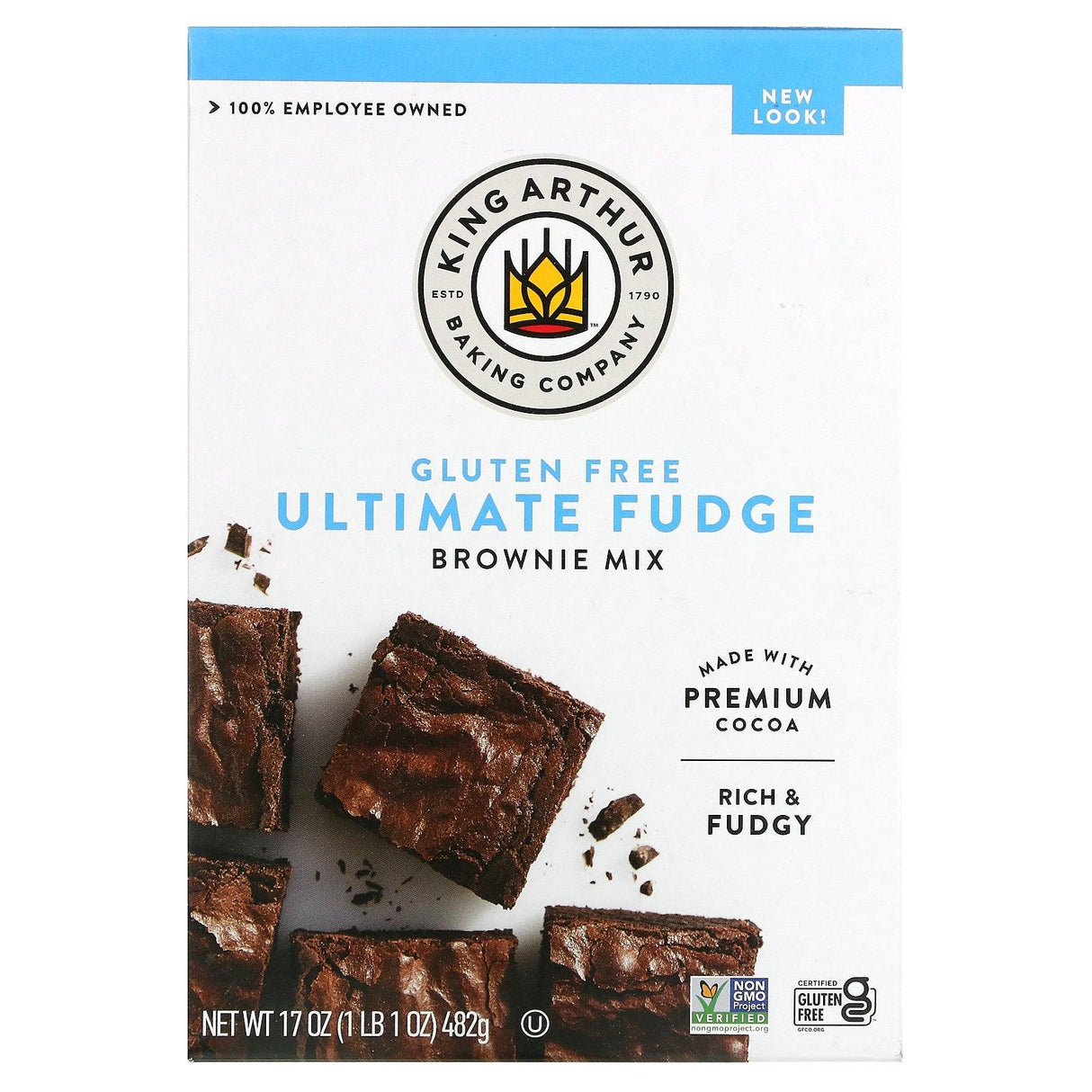 King Arthur Flour, Ultimate Fudge Brownie Mix, Gluten Free, 17 oz (482 g) - Supply Center USA