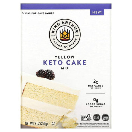 King Arthur Flour, Yellow Keto Cake Mix, 9 oz (255 g) - Supply Center USA