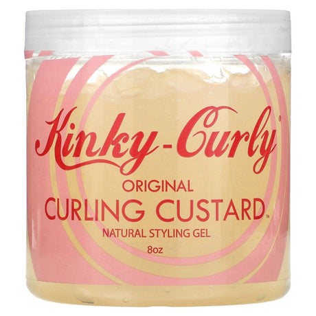 Kinky-Curly, Original Curling Custard, Natural Styling Gel, 8 oz - Supply Center USA