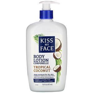 Kiss My Face, Body Lotion, Vegan, Tropical Coconut, 16 fl oz (473 ml) - Supply Center USA