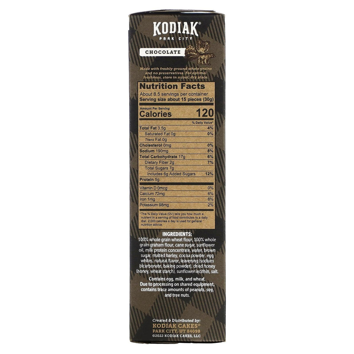 Kodiak Cakes, Bear Bites, Baked Graham Crackers, Chocolate , 9 oz (255 g) - Supply Center USA