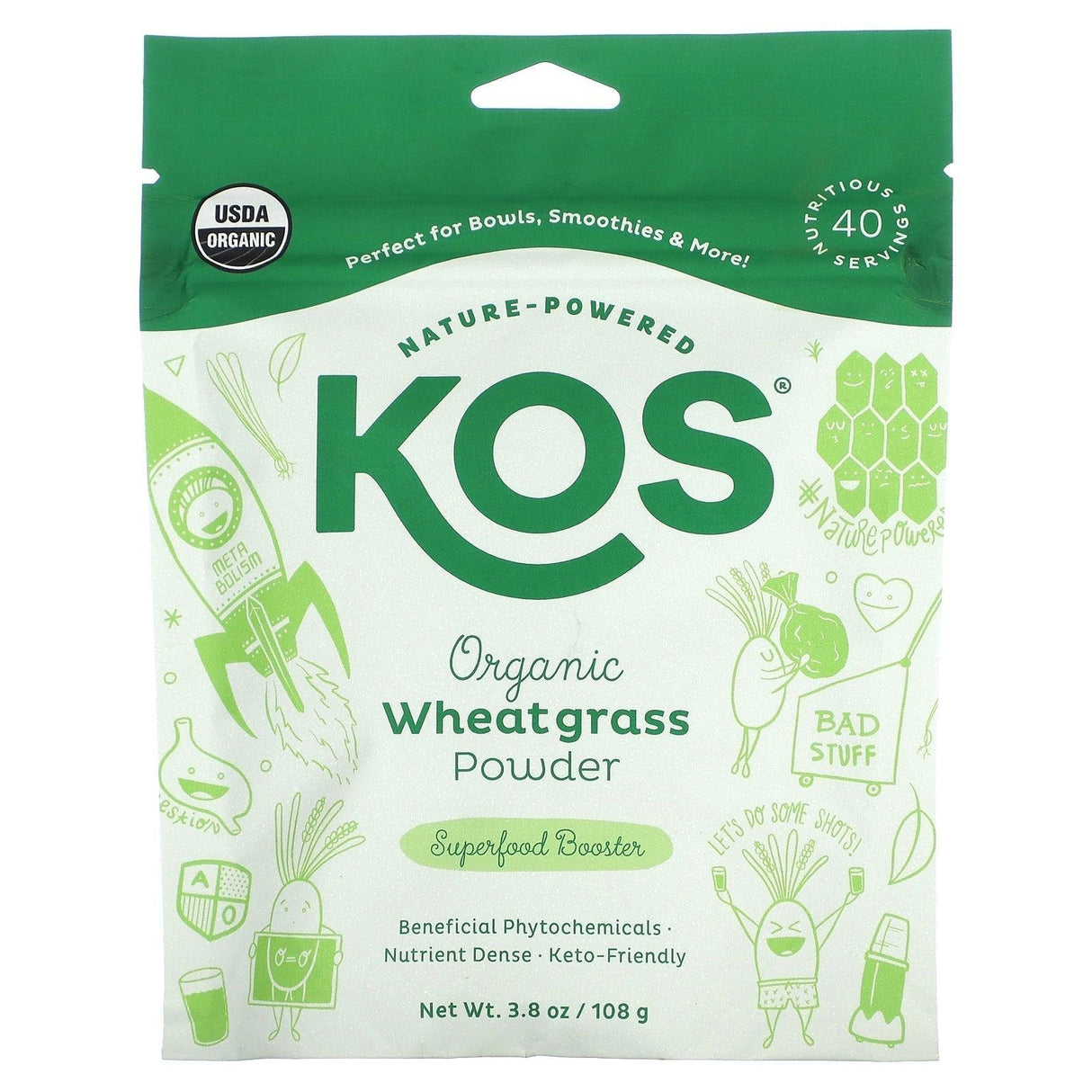 KOS, Organic Coconut Milk Powder, 12.6 oz (358 g) - Supply Center USA