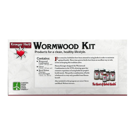 Kroeger Herb Co, Wormwood Kit, 5 Piece Kit - Supply Center USA