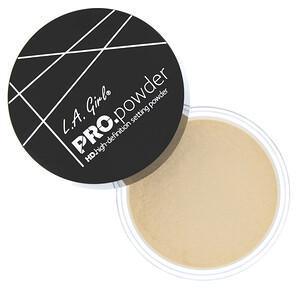 L.A. Girl, Pro HD Setting Powder, Banana Yellow, 0.17 oz (5 g) - Supply Center USA