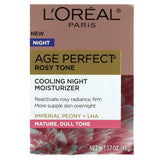 L'Oréal, Age Perfect Rosy Tone, Cooling Night Moisturizer, 1.7 oz (48 g) - Supply Center USA