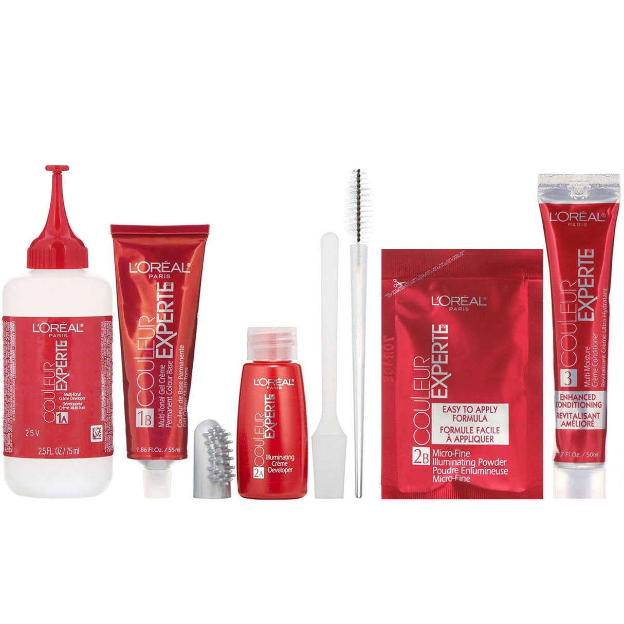 L'Oreal, Couleur Experte Express, Color + Highlights, 6.1 Light Ash Brown , 1 Application - Supply Center USA