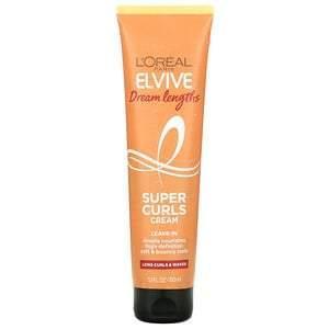 L'Oreal, Elvive, Dream Lengths, Super Curls Cream, 5.1 fl oz (150 ml) - Supply Center USA