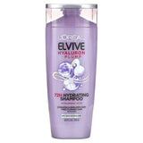 L'Oréal, Elvive, Hyaluron + Plump, 72H Hydrating Shampoo, Dry, Dehydrated Hair, 12.6 fl oz (375 ml) - Supply Center USA