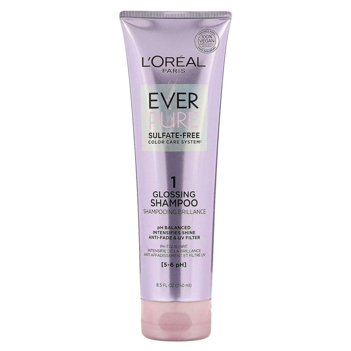 L'Oréal, EverPure, 1 Glossing Shampoo, 8.5 fl oz (250 ml) - Supply Center USA